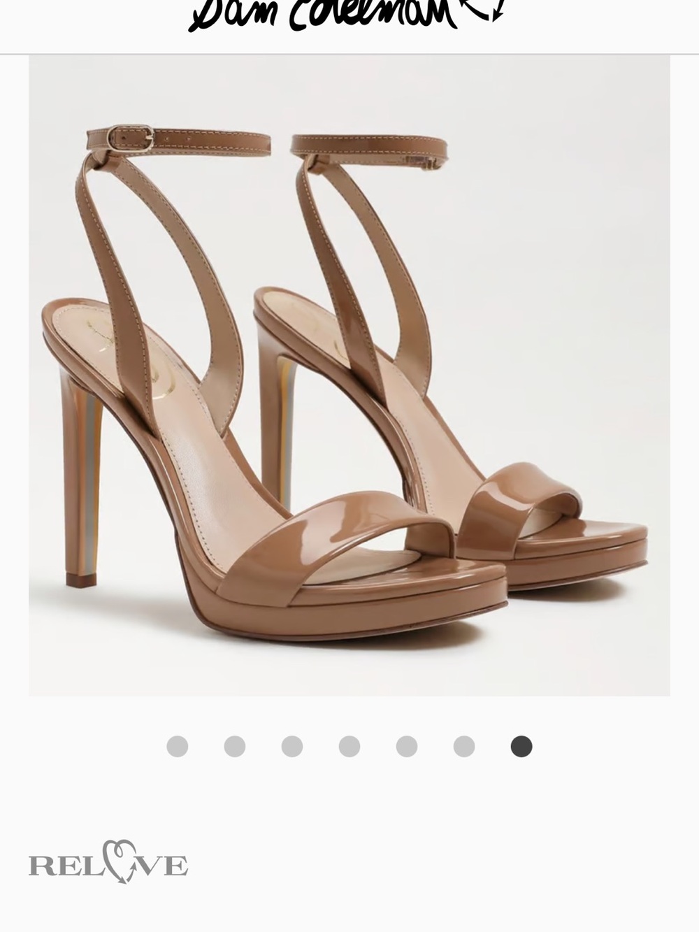 Sam Edelman Nude Tan Ankle-Strap Sandals